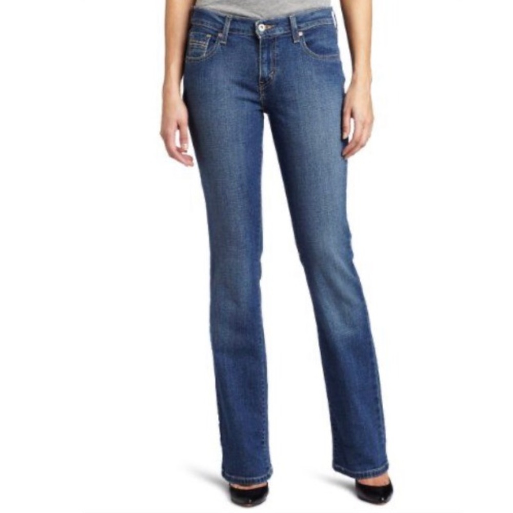Levi’s 515 Bootcut Medium Dark Color Wash Blue Denim Jeans